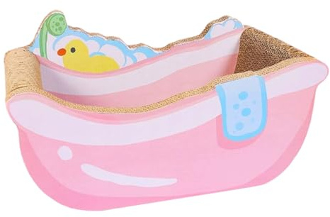 Cama Para Gatos Con Tablero De Rascar De Cartón Corrugado | Cama Para Gatos Con Forma De Bañera Relajante Para Dormir Juego Enriquecimiento Decoración Hogar Sala Estar Apartamento