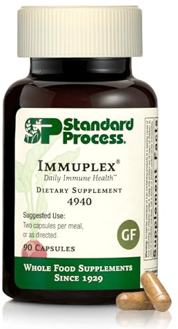 Standard Process Immuplex, Daily Immune Support Supplement, 90 Capsules
