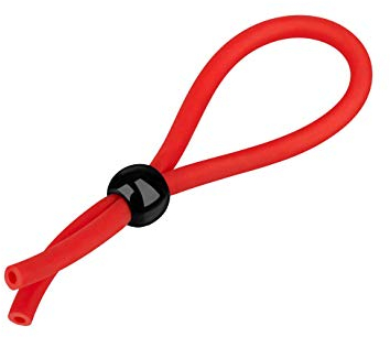 EIS Verstellbarer Penisring aus Silikon 1-6 cm | Cock-Ring dehnbar für Männer und Paare | Sex-Spielzeug für Penis und Hoden | Vergrößerung: bis 6 cm breit | Farbe: rot