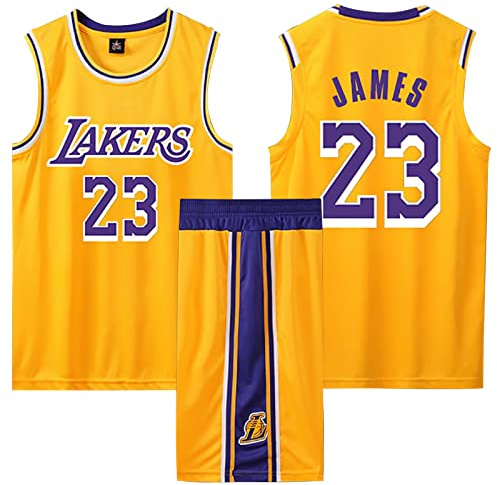 Basketball Trikot Kinder 2-Piece Basket Trikot Kinder Herren, Basketball Kinder Trikot Shirt and Shorts, Sleeveless Basketball Trikot, Basketball Trikot Set für Kinder Erwachsene