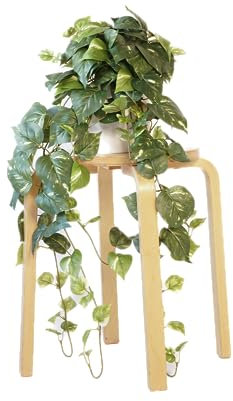Retrograde 32 Realistic Fake Pothos Ivy Plant for Home Decor Indoor Silk Artificial Plant (Variegated - Light & Dark Green)