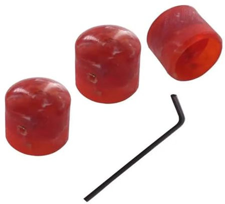 3 Teile/paket Elektrische Gitarre Zylinder Knöpfe Speed ​​Volume Tone Control Knöpfe Teile gitarrenzubehör für anfänger(Red)