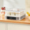 BESTXH Yogurtera AutomáTica, Yogurtera Digital AutomáTica, Yogurtera De Acero Inoxidable con 9 Tarros De Cristal, Control De Temperatura Y Tiempo Ajustable, Yogur EcolóGico Casero