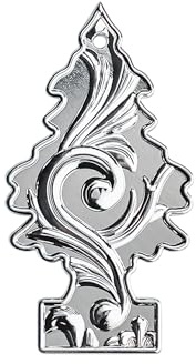 British Wire Wheel Chrome Engraved Little Tree Rearview Mirror Hanging Accessory | Perfect for Lowriders, Custom Builds and Classic Cars | Great Gift Idea!