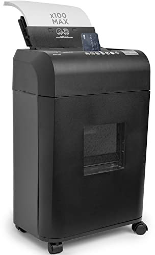 Duronic Cross Cut Paper Shredder PS609, Shred 9 Sheet Heavy Duty Small Electric Shredders, Data Shredding Machine for Home Use, Office, Shreds Papers, Credit Cards, Envelopes, Documents - Black, P4