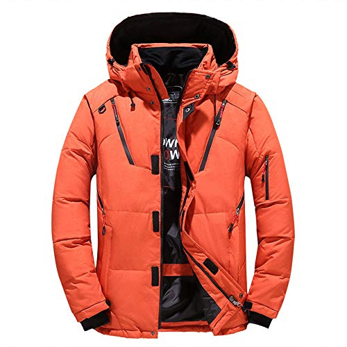 AKT Doudoune d'hiver pour Homme Manteaux Épais Thermiques Parka de Neige Veste en Duvet de Canard Chauffée pour Homme