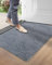 DEXI Schmutzfangmatte,rutschfeste Fußmatte für Innen und Außen,Waschbar Eingangsteppich Saugstarke Türmatte - Sauberlaufmatte 60 x 90 cm,Grau-blau