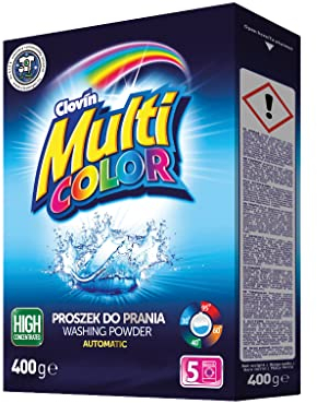 MULTICOLOR - detersivo in polvere (5 Lavaggi) Confezione di detersivo da 400 g
