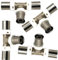BOOPARTS - 4 Pièces Raccord Multicouche 16-16-16 à Sertir Contour TH - Té Égal à Sertir - Raccord Plomberie Pour Tube 16