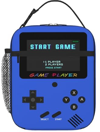 COEIOBEO Kids Lunch Box,Boys Game Console Insulated Lunch Box,Gamer Reusable Portable Lunch Bag for Teens Kids Boys School