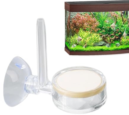 Shurzzesj Diffusore di CO2 per Acquario, nebulizzatore Nano di CO2, diffusore di CO2 con Ventose, Set efficiente di diffusori Co2, Non è Necessario ammollare, atomizzatore avanzato Co2