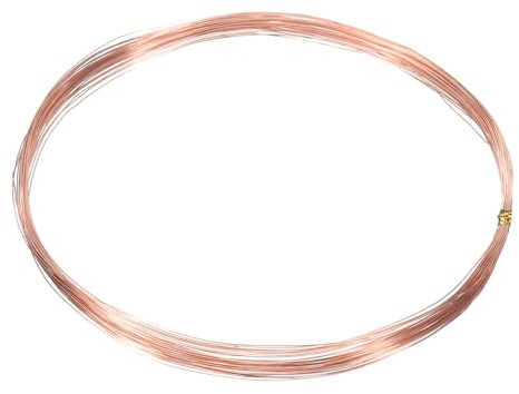 QUARKZMAN 99.99% Filo Di Rame Puro 30 Gauge 0.25mm 10m/33 ft Morbido Resistente All'ossidazione Filo Per Gioielli Per Creazione Di Gioielli Perline DIY Forniture, Rame