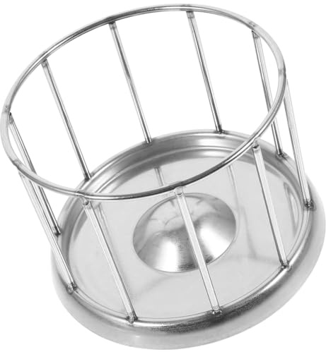 VALICLUD Comedero de Acero Inoxidable 304 para Tortugas y Reptiles Plato de Alimentación y Bebedero de 11 CM de Diámetro Resistente Corrosión Adecuado para Terrarios y Hábitats de