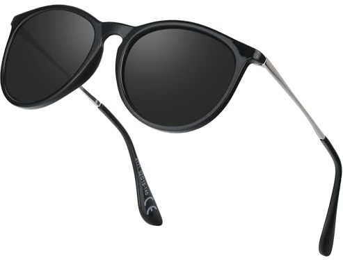 Jynnxa Lunettes de Soleil Polarisées pour Femme - Style Vintage Rétro avec Protection UV400 pour Conduite Voyages