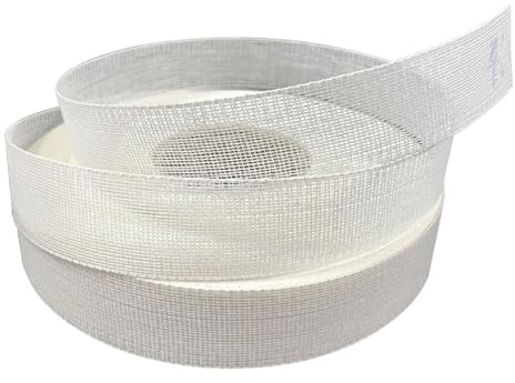 Gansdnek 10 m * 3,5 cm Cinta de Dobladillo en Espiga, Cinta de Espiga Para Coser, Tira de Refuerzo para Dobladillos – Guía para Coser Dobladillos Curvos en Tejidos Como Gasa, Seda, Vestidos, Faldas