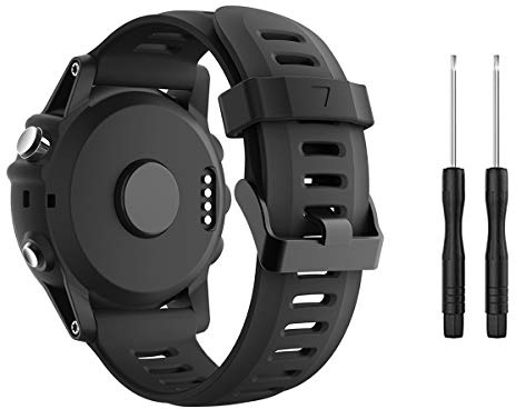 TOPsic Fenix Remplacement en Silicone Bracelet pour Fenix 3/HR, 5X/Plus, 6X/Pro