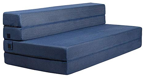 Milliard Folding Mattress, Thick High Density Foam Fold Out Sofa Chair Bed, Great for Guests, Camping, and Travel (Double)