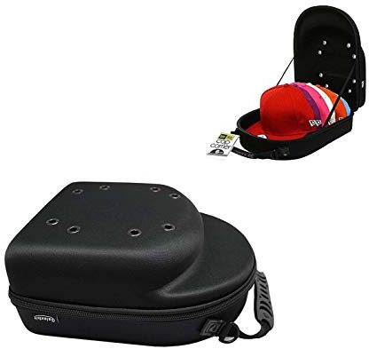 Hosoncovy Bolsa rígida de EVA para sombrero de béisbol, funda de transporte para gorra de viaje, funda de almacenamiento para sombreros con correa para el hombro