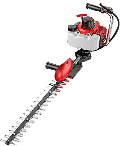 LXYYSG Cortasetos Desbrozadora de Jardin Multifunción Gasolina Cizallas para Setos para Podar Flores, Árboles, Hierba, Arbustos, Asa Auxiliar + Bisel de Seguridad, Diámetro Recorte: 2cm