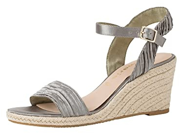 Tamaris Sandales à talons pour femme 1-1-28360-28, Emerald Pleats, 40 EU