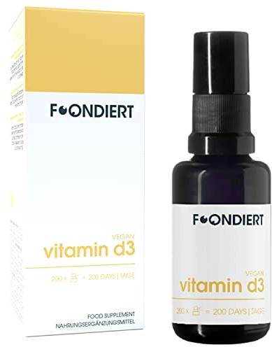 Foondiert® – Vitamin D und MCT Spray 200 Tage Komplettversorgung bioaktiv 1 Sprühstoß liefert 1000 IE veganes Vitamin D mit Kokosöl - Der Energiespender mit Zitronengeschmack ohne Zucker