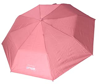 Sterntaler Kinder Unisex Regenschirm Kinder Taschenschirm uni - Kinderschirm, Schultaschenschirm, mit reflektierendem Logo - rosa
