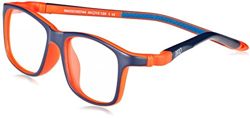 GAFAS NANO OPTICAL SLEEK CREW 3.0 BICOLOR MARINO MATE/NARANJA, PARA 8-12 AÑOS, TALLA 48