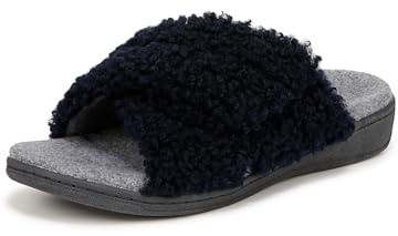 Vionic Women's Slippers Relax II Shoes with Arch Support Navy UK 9 Medium Fit