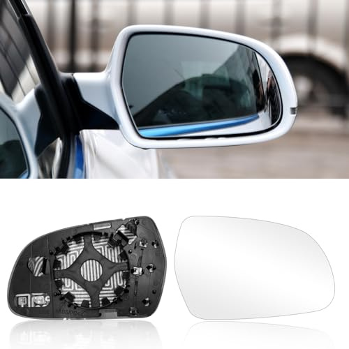 Altsbaos 1 PCS Cristal Espejo Retrovisor Derecho Compatible con Audi A3 A4 A5 Calefactable Retrovisor A3 8P1/Cabriolet 8P7/Sportback 8PA,A4 8K2 B8/Avant 8K5 B8,A5 8T3/Cabriolet 8F7/8TA-8K0857535E