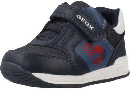 Geox B Rishon Boy A, Botines de Senderismo Bebé-Niños, Navy Dk Red, 20 EU