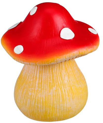 Gadpiparty Mushroom Shape Hidden Key Box Hide A Key Fake Rock Outdoor Hider Looks and Feels Like Real Stone Resin Rock Hider for Outdoor Yard Garden Decoration
