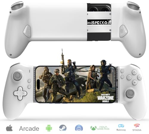 arVin Type-C Mobile Gaming Controller for Android and iPhone 16/15 Series(USB-C), Phone Controller Plug and Play with Hall Effect Joysticks&Triggers Play PlayStation/Xbox Streaming/Call of Duty