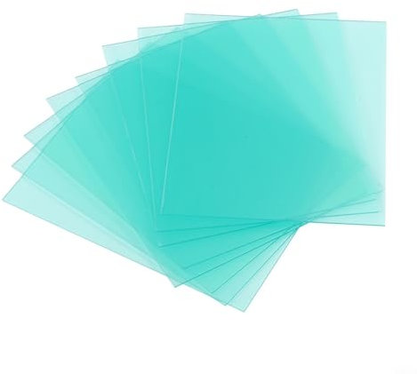WIIYENA Lente protectora para casco de soldadura, paquete de 10 placas de protección de policarbonato transparente, para soldadura de hidrógeno, corte de soldadura eléctrica, material ignífugo (123 x