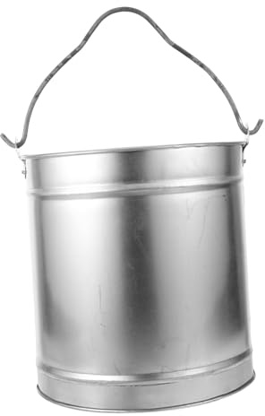 AKOOSY Secchio in Metallo Resistente Piccolo per Barbecue da Contenitore Pratico per e Carbonella Design Compatto e Maneggevole per Esterno