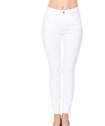 WAX JEAN Push-Up High-Rise Twill Color Pants 9 White 90168