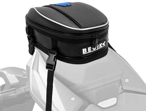AnXin Motorcycle Tail Bag Backpack Microfiber Luggage Bag Seat Bag Motorbike Multifunctional Bike Bags for Sport Storage Blue