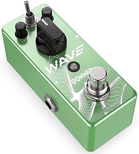 Donner Wave Delay Pedal for Electric Guitar, Digital & Analog Warm Delay 2 Modes Guitar Effect Pedal for Pedalboards True Bypass