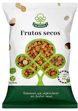 EL NOGAL Frutos Secos Cóctel de Frutos Secos con Maíz Bolsa, 1000 G. SIN GLUTEN. APTO PARA CELÍACOS.