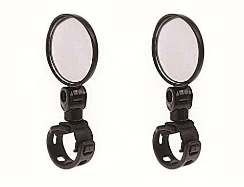 Tiardey 2PCS 360° cykelspegel, justerbar bakre backspegel för cykel, Styrmonterad glasspegel, universell backspegel för cykel och motorcykel