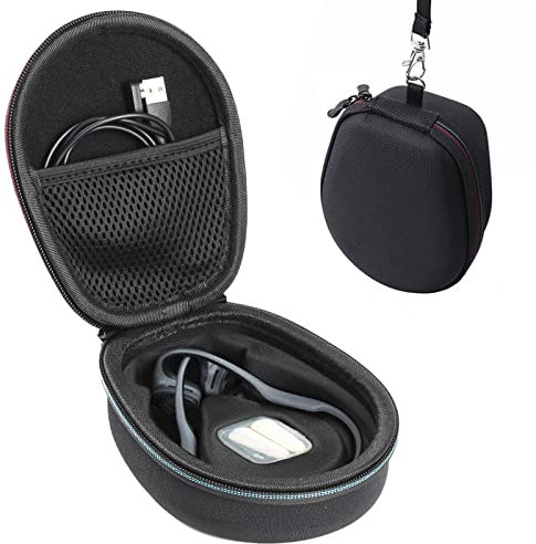Joogee Hard Case for AfterShokz Trekz Air/Aeropex/Titanium Mini Wireless Bone Conduction Headphones AS650/AS800, Black (Case Only, Water Resistant, Travel & Everyday Use)