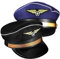 Gadpiparty Boot 2 Stück Kapitän Pilot Hüte Cosplay Kostüm Hut Flugzeug Hostess Hut Pilot Kostüm Zubehör Halloween Party Cosplay Lieferungen Kapitänsmütze