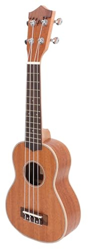 21in Wood Ukulele, 4-strängad Miniakustisk Gitarr, Bärbart Instrument för Nybörjare och Proffs Stränginstrument