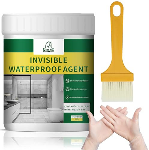Invisible Waterproof Agent 300g,Transparent Waterproof Coating Agent,Super Strong Clear Insulation Leak Sealer For Roof Sealant,Bathroom Sealant,Patio Sealer,Indoor & Outdoor Joints,Cracks And Leaks