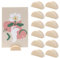SMCEHEYA Table Number Stands 12Pcs Wooden Place Card Holders Semicircular Design Greeting Card Display Stand Modern Table Card Clips for Wedding Table Name Number Picture Memo Note Photo(4X2cm)