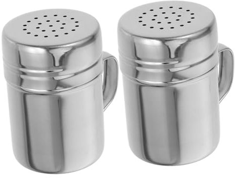 JECOMPRIS 2pièces Saupoudreuse Acier Avec Poignée Sifter à Pour Glace Farine Et Épices Ustensile De Cuisine Pratique Et Pour Boulangerie