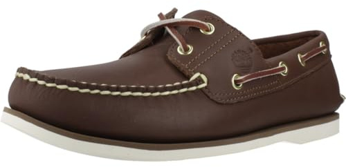 Timberland Herren Classic Boat Full Grain Leather Mid Brown Schuhe 47.5 EU