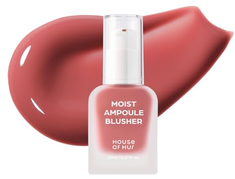 House of Hur Liquid Blusher – Korean Makeup Hydrating Liquid Blush – Water-Based, Blendable + Buildable – Hyaluronic Acid + Panthenol, Dewy Finish – 11 Shades – 03 Rose Brown (20 ml/0.68 fl oz)