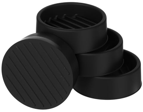 4 Pack Furniture Caster Cups Rubber Furniture Pads Non-Slip furniture Feet Protector Anti Skid Bed Stopper furniture Coasters Gripper for Sofa Feet Table Chair Legs Carpet Floors Protect 1.5 x 1.5