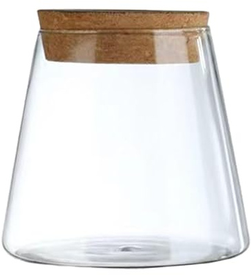 lmoikesz Glasplanterstation Vattenplanteringsglasvas Pålitlig och premium hydroponisk växthållare med fint utförande Skrivbordsväxtterrarium Trälock Hydroponisk vas
