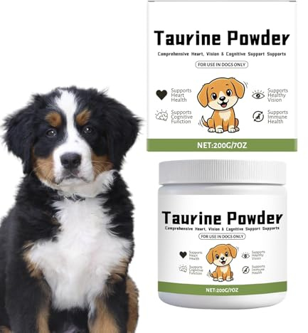 2x Pure Taurine, Taurina Per Cane In Polvere, Taurina Pura Per Cane, 200 G Integrativo Energetico, Integratore Giornaliero,Assunzione Quotidiana Al Mattino E Alla Sera Dopo I Pasti Per Cuccioli E Cani